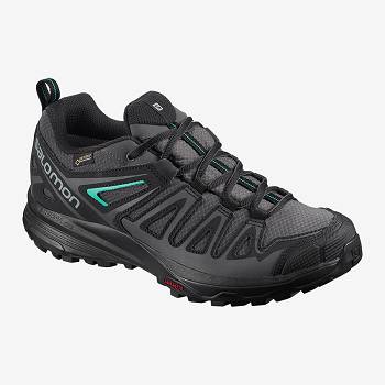 Salomon X CREST GORE-TEX - Cierne Turistické Topánky Damske, SALO222